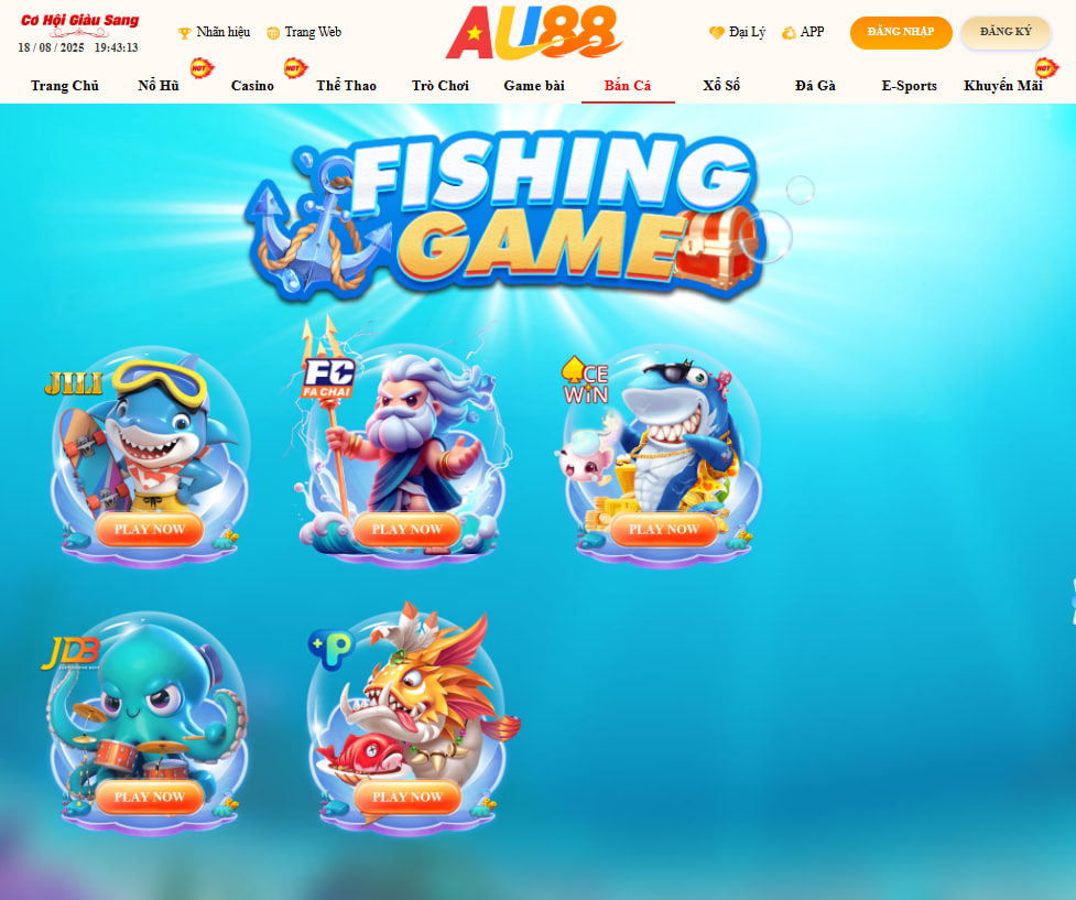AU88 – TRANG CHỦ 27 Tại sảnh bắn cá Online bạn có thể trải nghiệm đa dạng các bộ môn giải trí để kiếm tiền Online